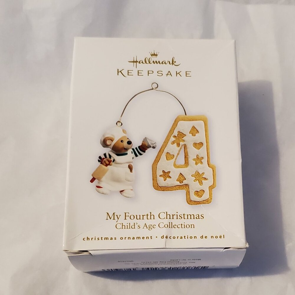 Hallmark Keepsake "My Fourth Christmas" Child's Age Collection Ornament